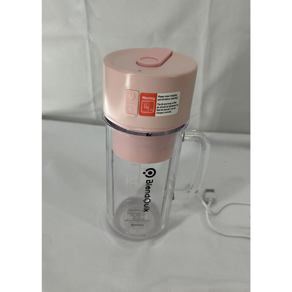 BlendQuik Mason Jar Portable Blender - 14 Oz- USB Charge- Model AA0217400